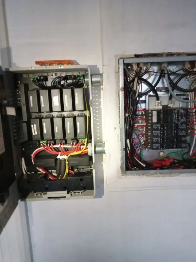 Electrical panel upgrade completed for Indoor Lighting Installation in Landis